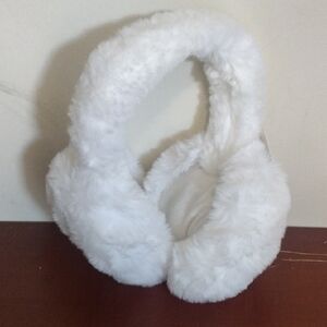 Fluffy White Earmuffs